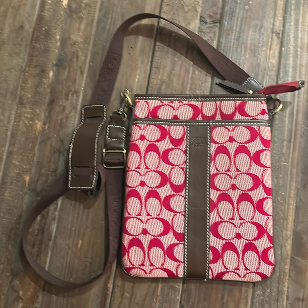 Red Coach Crossbody Bag